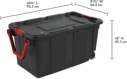 （2-Pack） 160QT Wheeled Storage Boxes - Image 2