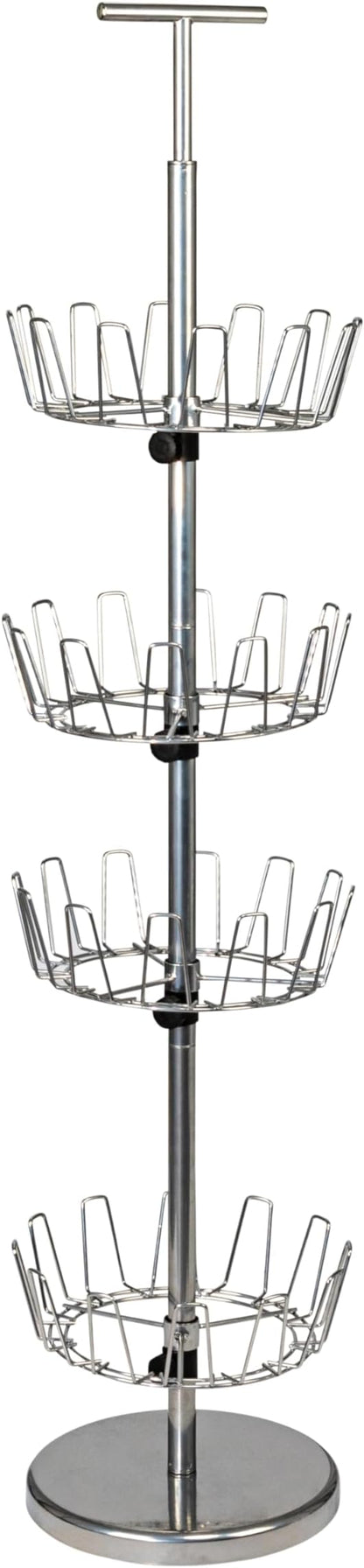 Household Essentials 4-Tier Revolving Shoe Tree, Heavy-Duty Steel by HouseholdEssentials