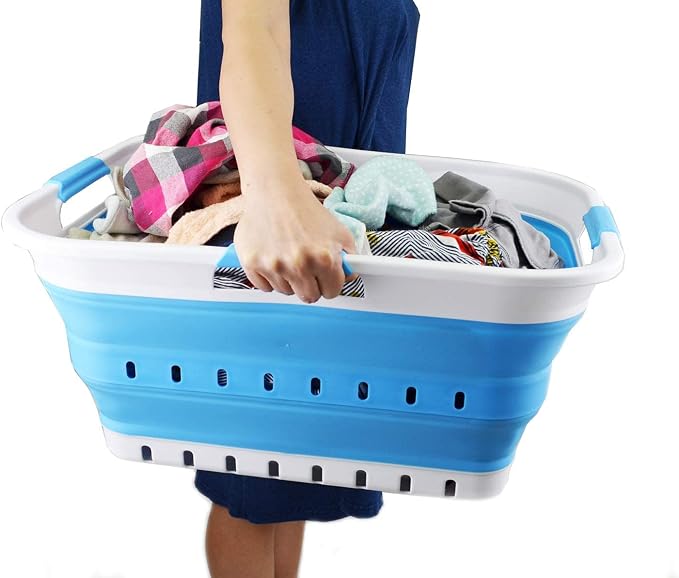 SAMMART 42L Collapsible Plastic Laundry Basket - Image 6