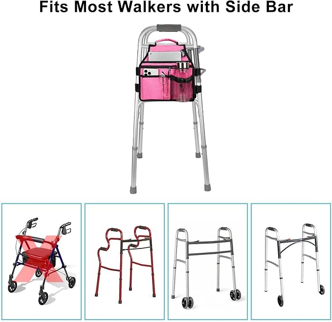 supregear Walker Side Bag, Storage Pouch w/Cup Holder - Image 6