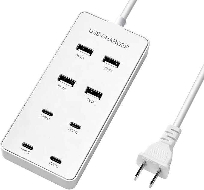 USB Wall Charger USB C Charging Station by DMBKYLMHOME