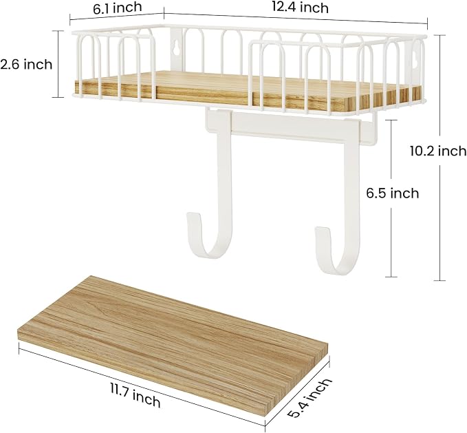 TJ.MOREE Ironing Board Hanger Metal Wall Mount Iron and Ironing Board Holder - Image 3
