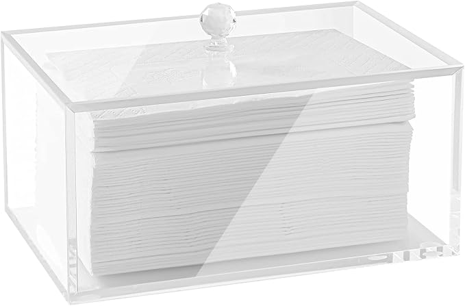 rejomiik Clear Dryer Sheet Holder Thick Acrylic Dryer Sheet Dispenser Container by rejomiik