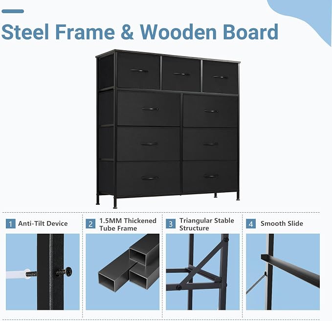 DUMOS Dresser for Bedroom, Storage Organizer - Image 7