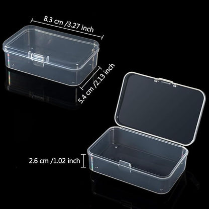 Jetec 30 Pieces Mini Plastic Clear Beads Storage Containers Box - Image 2
