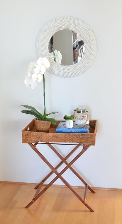 KOUBOO La Jolla Rattan Butler Tray - Image 6