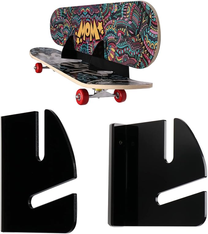 Skateboard Rack Wall Mount Double Layer Skateboard Display Rack Wall Mount by WLSANX