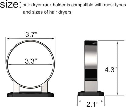 Hair Dryer Holder, Bathroom Cabinet Door Blow Dryer Stand, Blow Dryer Holders - Image 3