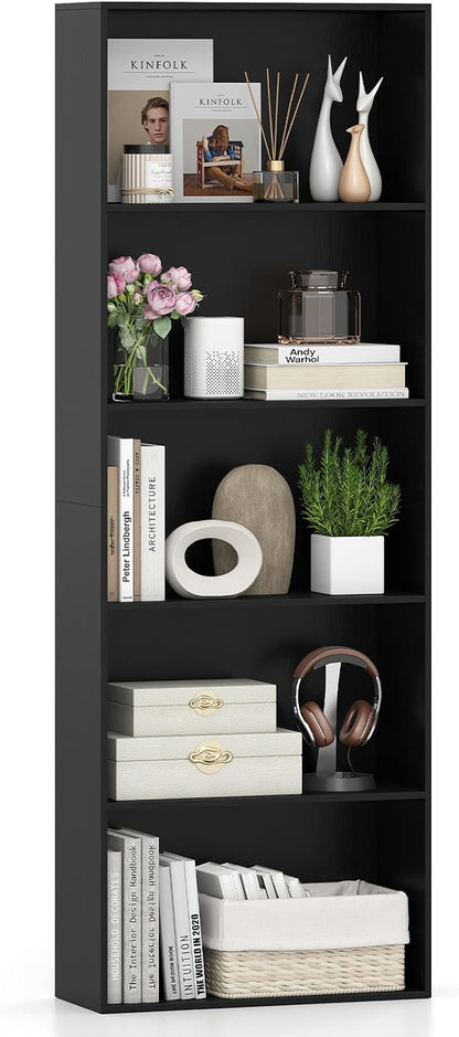 Giantex 5-Tier Bookshelf, Freestanding Bookcase by Giantex