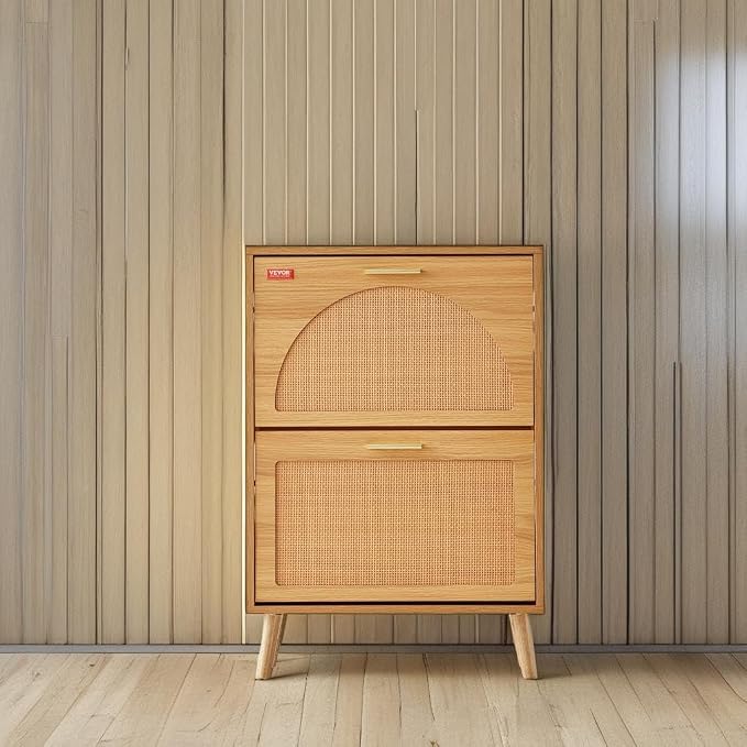 VEVOR Shoe Cabinet with 2 Flip Drawers, Shoe Storage Cabinet - Image 2