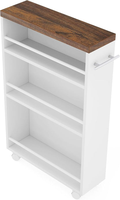 Tribesigns Slim Storage Cart, Rolling Narrow Kitchen Cart on Wheels - Image 8