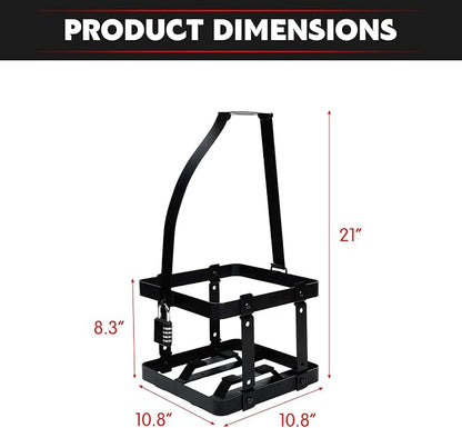 Fuel Drum Holder, 5-gallon Gasoline Fuel Jug Container Holder, Mounting Bracket - Image 2