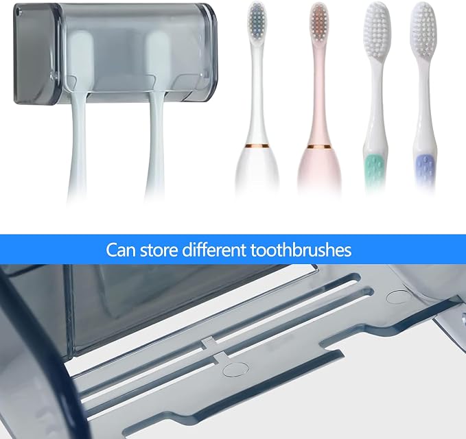 2 PCS Wall-Mounted Toothbrush Holder - Image 3