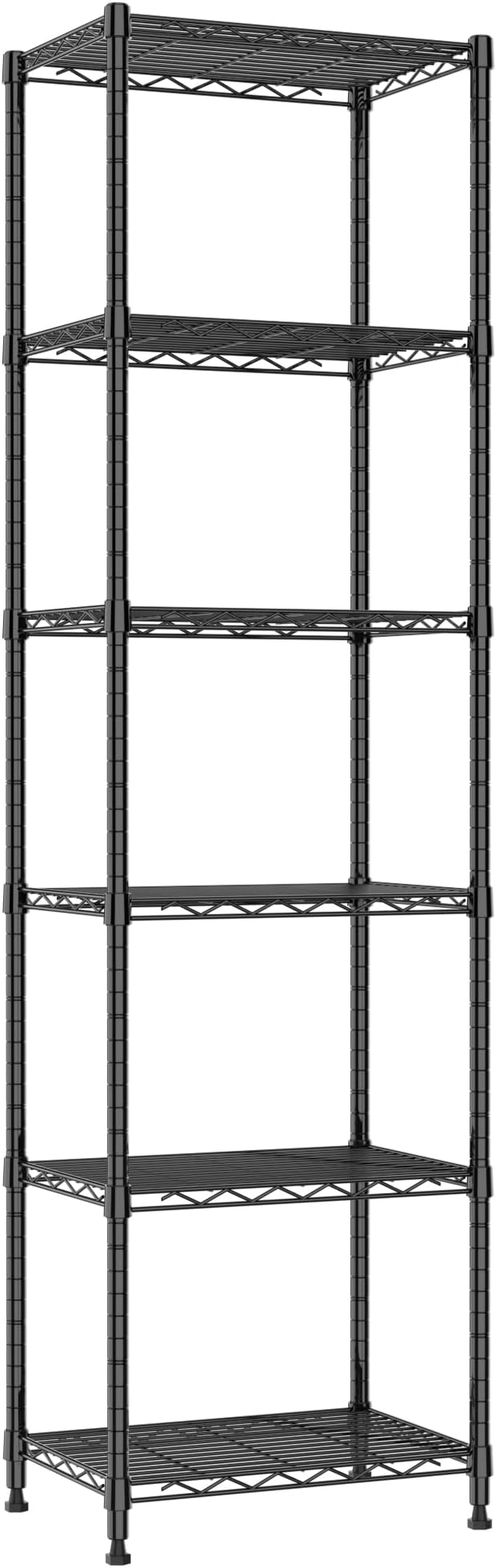 REGILLER 6 Wire Shelving Steel Storage Rack Adjustable Unit Shelves by REGILLER