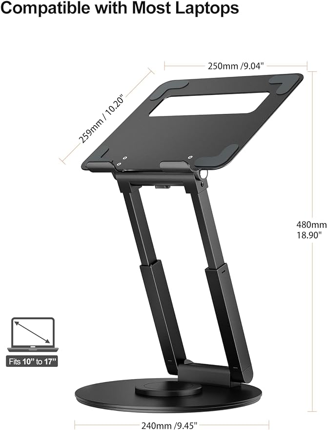 tounee Telescopic Laptop Stand for Desk - Image 5