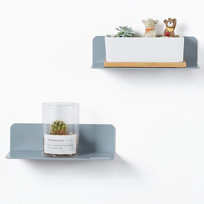 OAPRIRE Grey Acrylic Floating Shelves Set of 2 by OAPRIRE
