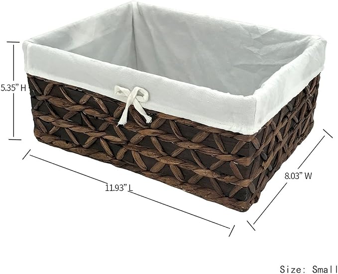 Basket of Rectangular Woven Seagrass Storage Bin - Image 6