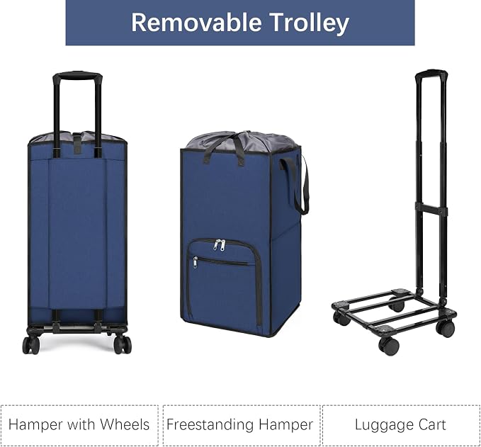 Bukere Rolling Laundry Hamper - Image 4