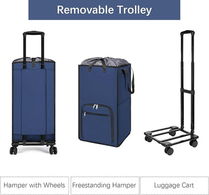 Bukere Rolling Laundry Hamper - Image 4