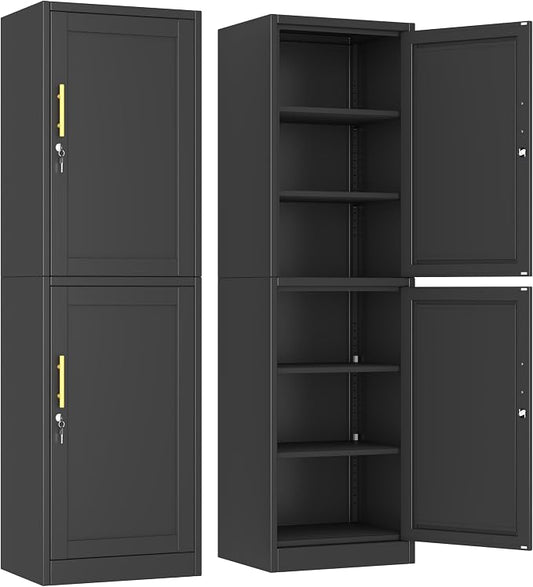 Ckzbx Metal Locker Tall Narrow Storage Cabinet, Gym Home Office, Entryway and by Ckzbx