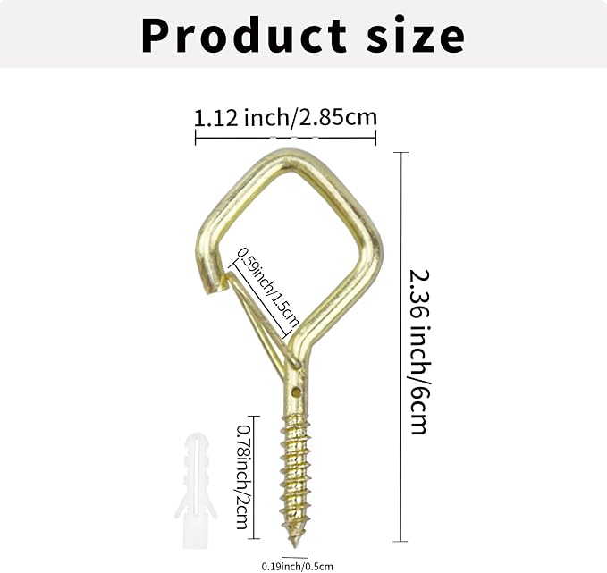 10 PCS Eye Screw Hooks for Hanging Heavy Duty - Image 7