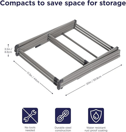 BLACK+DECKER Laundry Organization Expandable/Collapsible Clothes Drying Rack. - Image 3