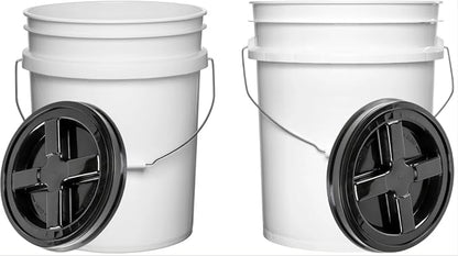 House Naturals Food Grade 5 Gallon Made in USA Plastic Bucket by House+Naturals