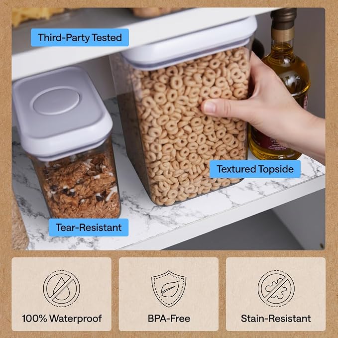 GORILLA GRIP DripGuard Shelf Liner, Non-Adhesive Drawer and Kitchen Cabinet - Image 5