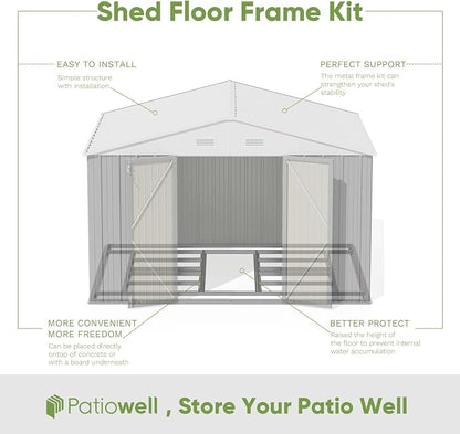 Patiowell 10 x 8 FT Outdoor Storage Shed - Image 3