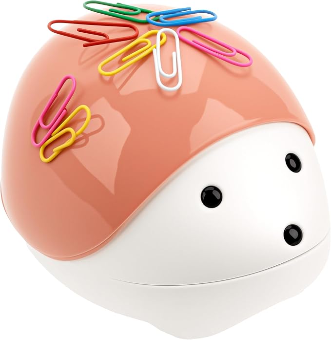SHIDOW Hedgehog Magnetic Paper Clip Holder – Cute Desk Organizer by SHIDOW