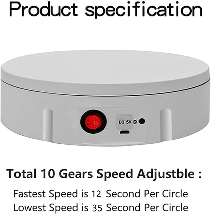 JAYEGT Motorized Rotating Display Stand, 220 Lbs Load, 360 Degree Electric - Image 5