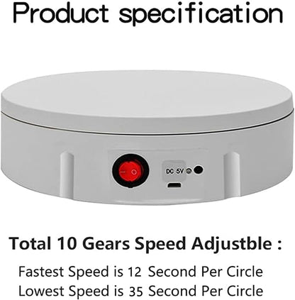 JAYEGT Motorized Rotating Display Stand, 220 Lbs Load, 360 Degree Electric - Image 5