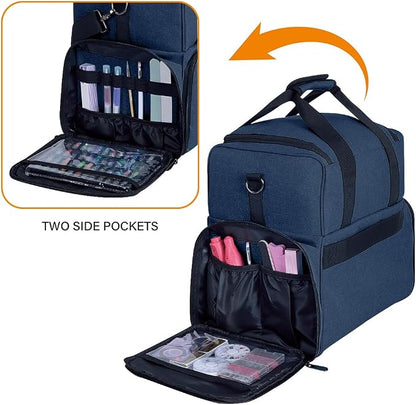 Large Makeup Cosmetic Bag with 3 Removable Case and 2 Removable Dividers Double - Image 3