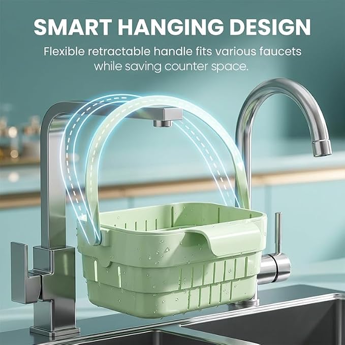 Foldable Kitchen Sink Strainer, Hanging Sink Drain Basket - Image 5