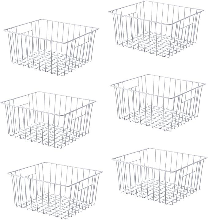Upright Freezer Organizer Bins， Freezer Baskets by Unknown