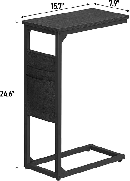 TUTOTAK C Shaped End Table, Side Table - Image 3