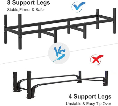 4FT Firewood Rack Indoor Outdoor, Heavy Duty Log Holder Stand - Image 3