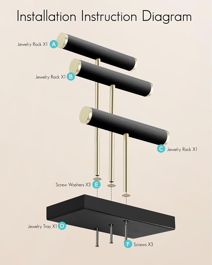 Vlando 3 Tier Bracelet Holder Organizer - Image 5