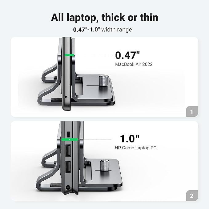 UGREEN Vertical Laptop Stand Holder - Image 3