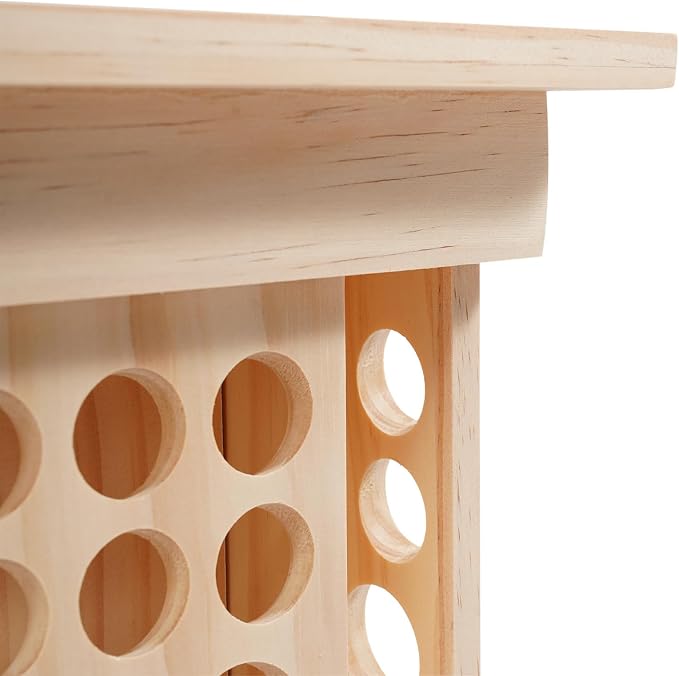Wooden Essential Oil Bottle Display Rack Rotating Essential Oil Storage - Image 4