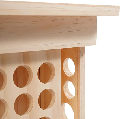 Wooden Essential Oil Bottle Display Rack Rotating Essential Oil Storage - Image 4