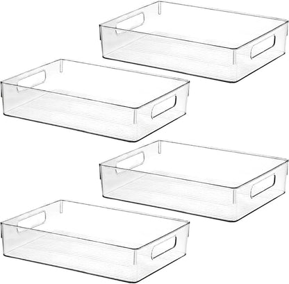 Large Clear Plastic Storage Bins, Pantry Organizers and Storage Containers by ShelfShaper