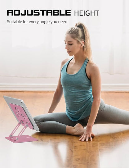 Adjustable Tablet Stand for Desk, Premium Aluminum Holder for iPads, and All - Image 6