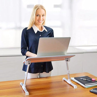 Amazon Basics Adjustable Tray Table Lap Desk Fits up to 17-Inch Laptop - Image 3