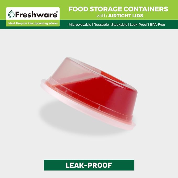 Freshware Food Storage Containers 8 oz Plastic Deli Containers - Image 4