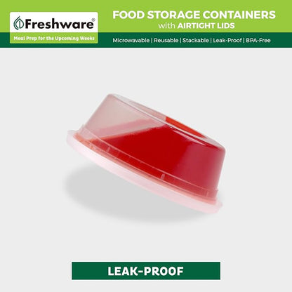 Freshware Food Storage Containers 8 oz Plastic Deli Containers - Image 4