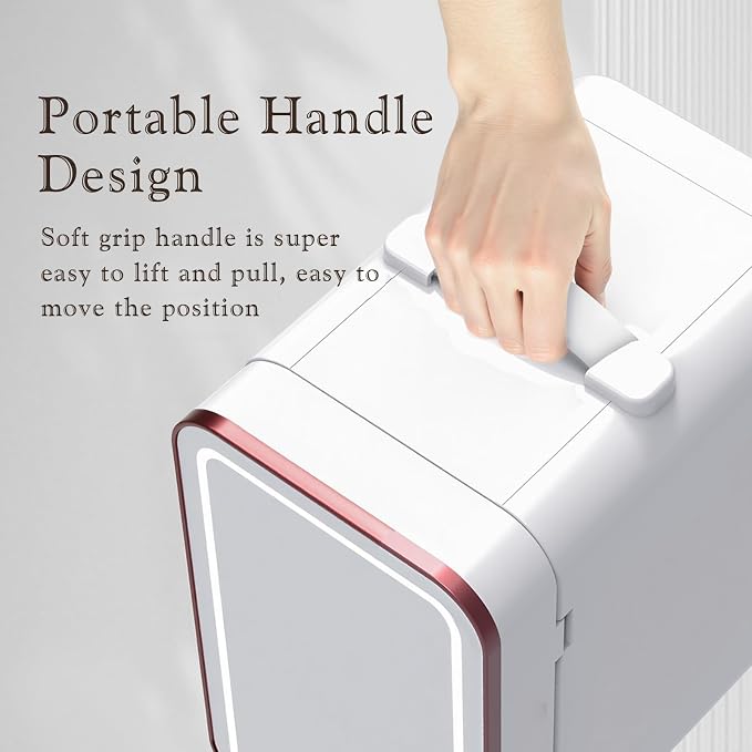 Skincare Fridge, 6L/10 Can Mini Fridge - Image 7