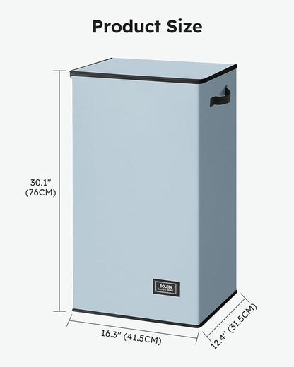 SOLEDI Laundry Hamper with Lid 100L Large & Tall Collapsible Laundry Basket - Image 7