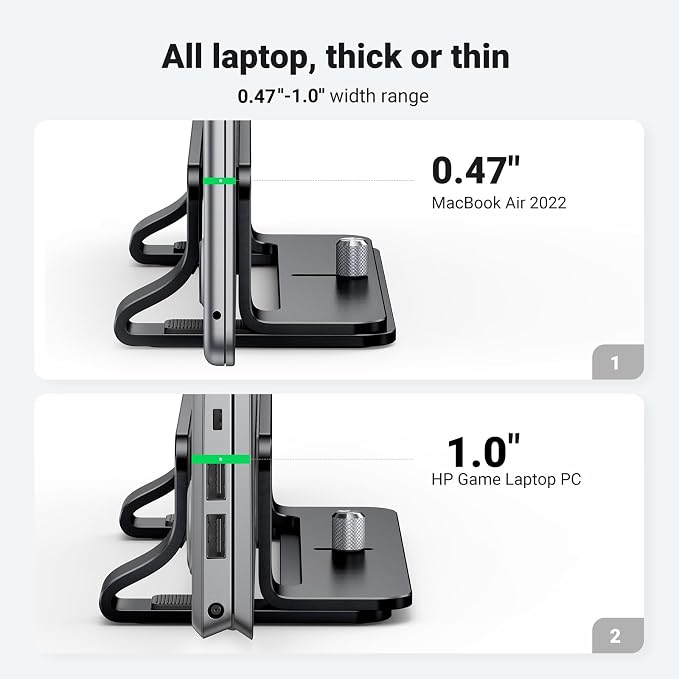 UGREEN Vertical Laptop Stand Holder - Image 3