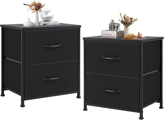 DUMOS Nightstand Set of 2, Small Dresser by DumosLifestyle